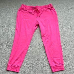 Women’s size XL NWOT hot pink joggers
